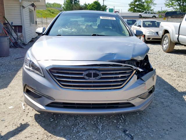 5NPE34AFXFH081978 - 2015 HYUNDAI SONATA SPO SILVER photo 9