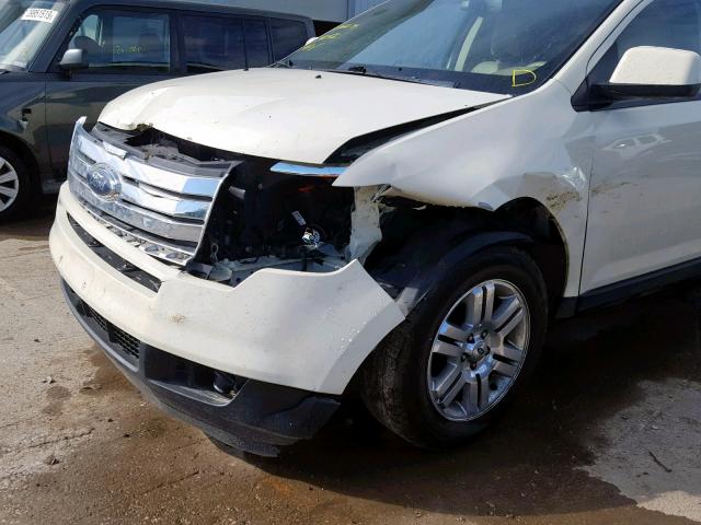 2FMDK49C47BB53873 - 2007 FORD EDGE SEL P WHITE photo 9