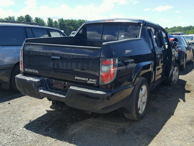 5FPYK1F59DB008375 - 2013 HONDA RIDGELINE BLACK photo 4