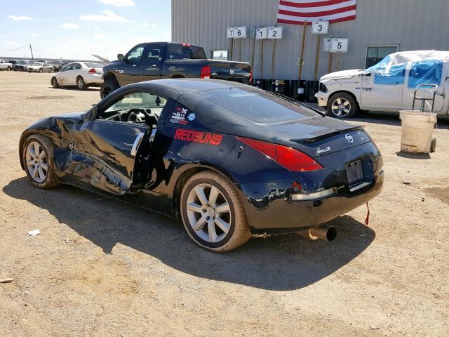 JN1AZ34D93T118112 - 2003 NISSAN 350Z COUPE BLACK photo 3