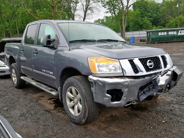 1N6AA0EC6EN513460 - 2014 NISSAN TITAN S GRAY photo 1