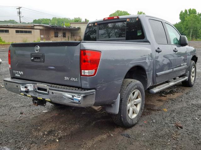 1N6AA0EC6EN513460 - 2014 NISSAN TITAN S GRAY photo 4