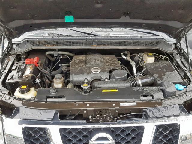 1N6AA0EC6EN513460 - 2014 NISSAN TITAN S GRAY photo 7