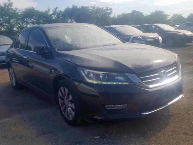 1HGCR3F80DA031493 - 2013 HONDA ACCORD EXL BLACK photo 1