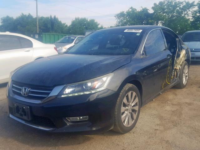 1HGCR3F80DA031493 - 2013 HONDA ACCORD EXL BLACK photo 2