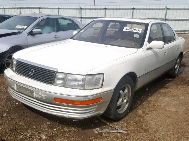 JT8UF11E6M0051040 - 1991 LEXUS LS 400 WHITE photo 2