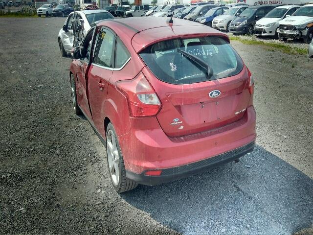 1FAHP3N23CL305690 - 2012 FORD FOCUS TITA RED photo 3