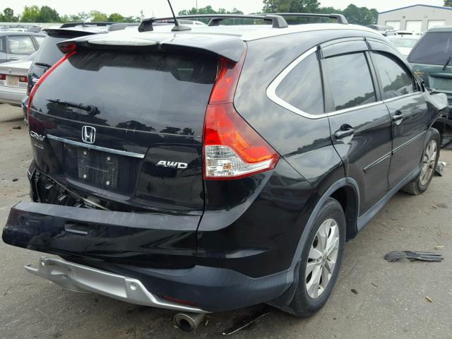 2HKRM4H79EH626466 - 2014 HONDA CR-V EXL BLACK photo 4