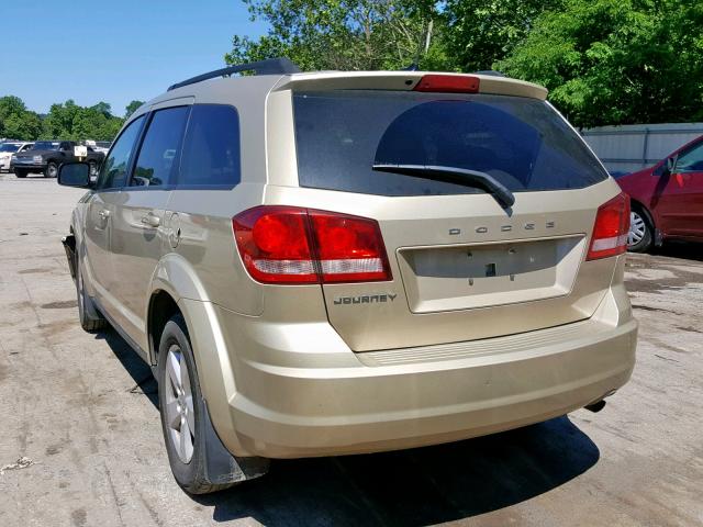 3D4PG4FB7BT530176 - 2011 DODGE JOURNEY EX GOLD photo 3