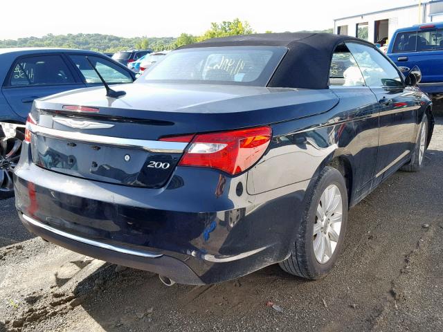 1C3BCBEG4DN553944 - 2013 CHRYSLER 200 TOURIN BLACK photo 4