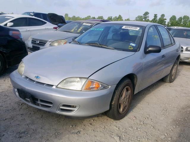 1G1JC524117372232 - 2001 CHEVROLET CAVALIER B SILVER photo 2