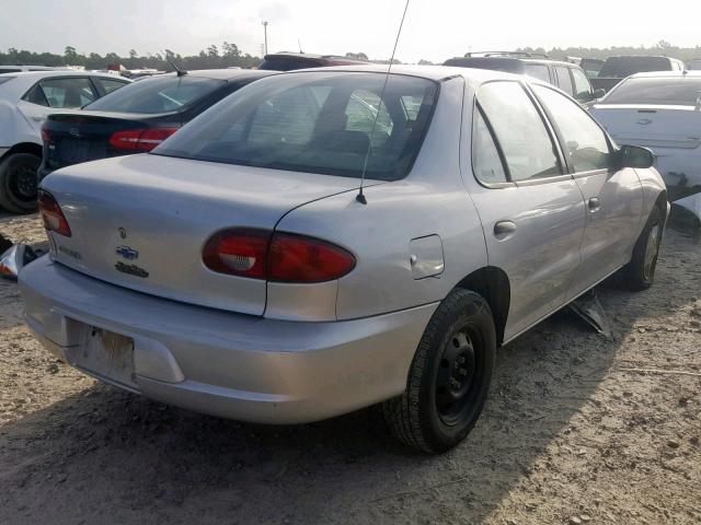 1G1JC524117372232 - 2001 CHEVROLET CAVALIER B SILVER photo 4