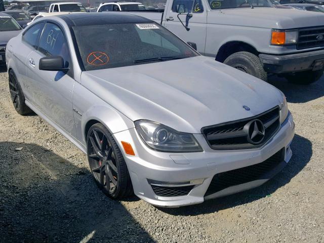 WDDGJ7HB9CF729969 - 2012 MERCEDES-BENZ C 63 AMG SILVER photo 1