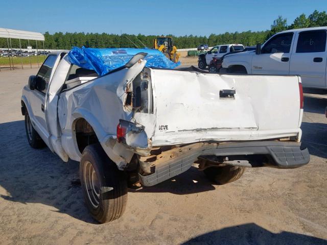 1GCCS14WX18215528 - 2001 CHEVROLET S TRUCK S1 WHITE photo 3