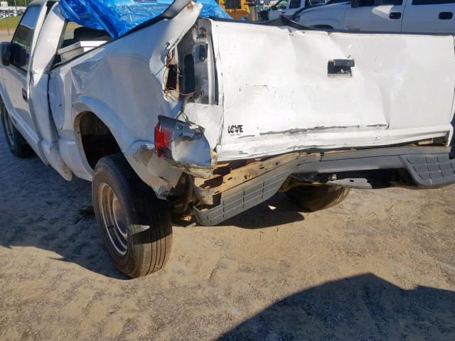 1GCCS14WX18215528 - 2001 CHEVROLET S TRUCK S1 WHITE photo 9