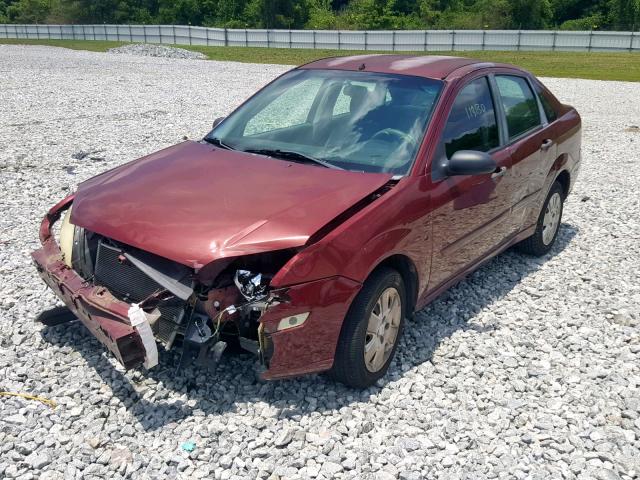 1FAFP34N16W241669 - 2006 FORD FOCUS ZX4 BURGUNDY photo 2