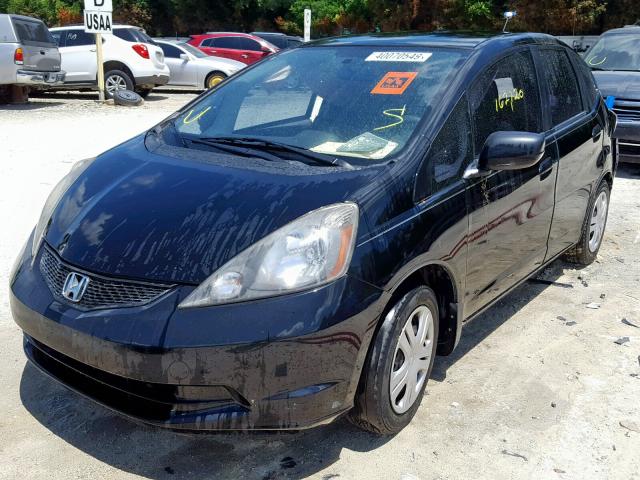 JHMGE8H34BC028946 - 2011 HONDA FIT BLACK photo 2