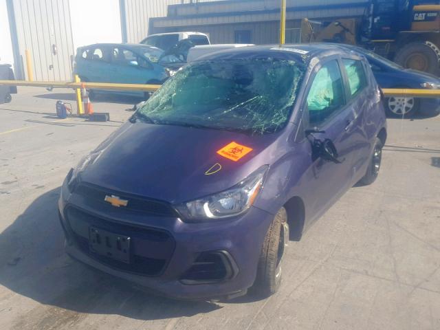 KL8CB6SA2HC773331 - 2017 CHEVROLET SPARK LS PURPLE photo 2