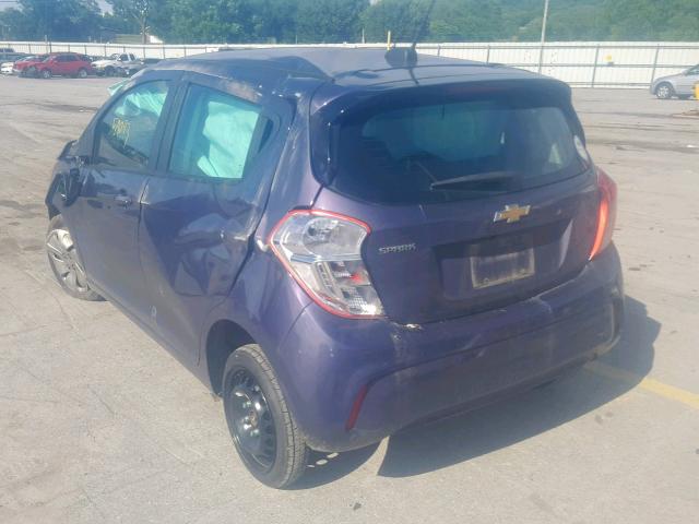 KL8CB6SA2HC773331 - 2017 CHEVROLET SPARK LS PURPLE photo 3