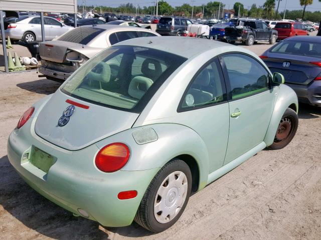 3VWBA21CXXM457252 - 1999 VOLKSWAGEN NEW BEETLE მწვანე ფოტო 4