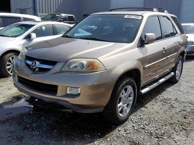 2HNYD189X6H504389 - 2006 ACURA MDX TOURIN GOLD photo 2