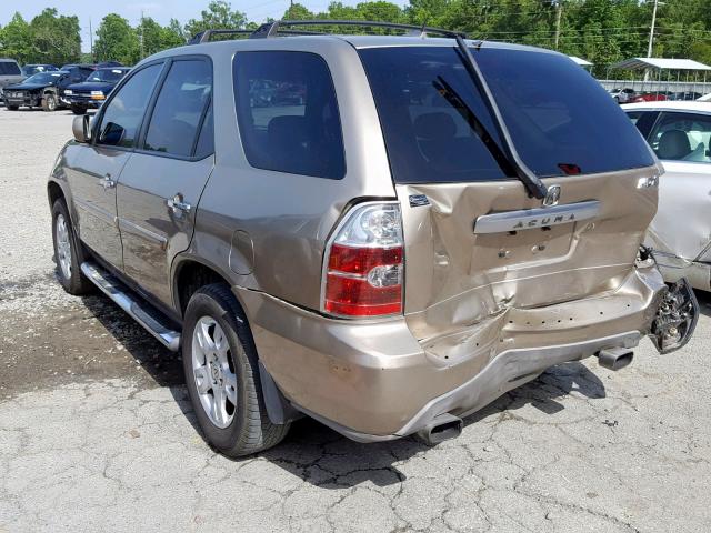 2HNYD189X6H504389 - 2006 ACURA MDX TOURIN GOLD photo 3