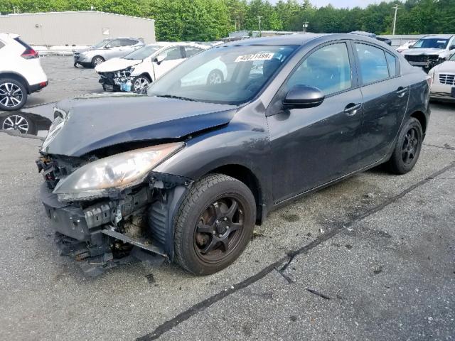 JM1BL1SG7A1246653 - 2010 MAZDA 3 I GRAY photo 2