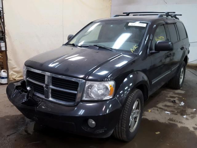 1D8HB48N77F564080 - 2007 DODGE DURANGO SL BLACK photo 2