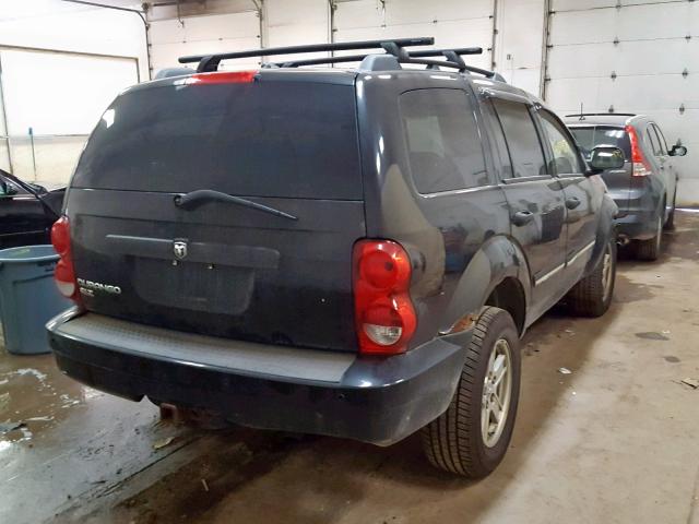 1D8HB48N77F564080 - 2007 DODGE DURANGO SL BLACK photo 4