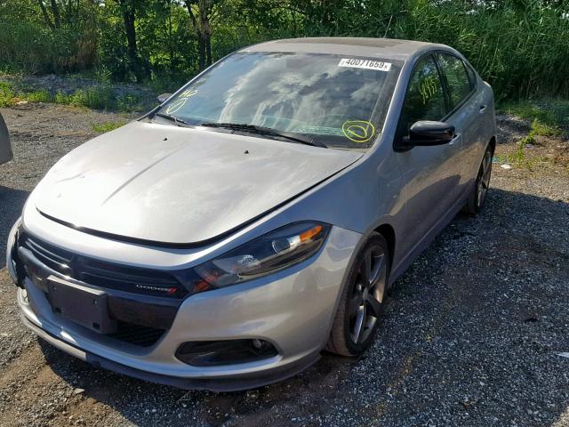 1C3CDFBB5FD242565 - 2015 DODGE DART SXT SILVER photo 2