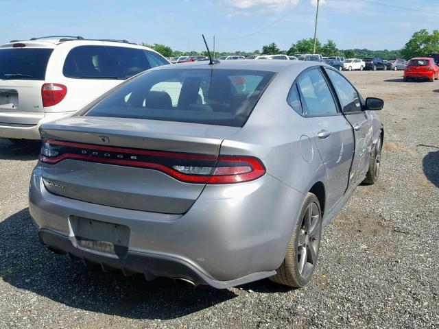 1C3CDFBB5FD242565 - 2015 DODGE DART SXT SILVER photo 4