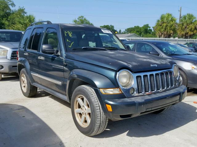 1J4GK58K85W685875 - 2005 JEEP LIBERTY LI GREEN photo 1