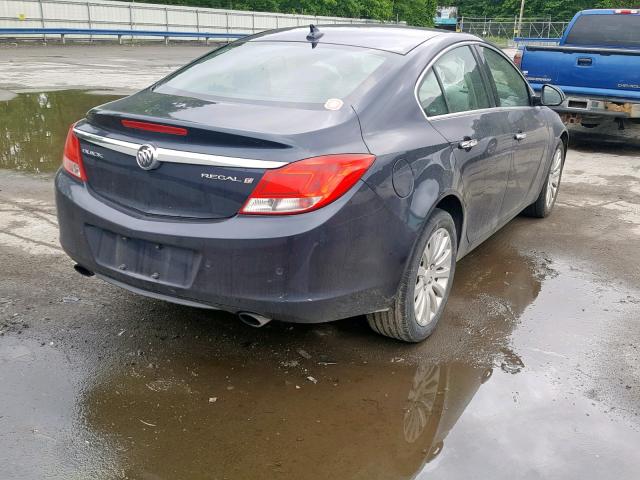 2G4GS5EV9D9249933 - 2013 BUICK REGAL PREM BLUE photo 4