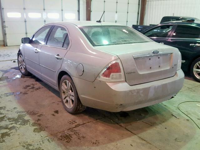 3FAHP08Z18R250303 - 2008 FORD FUSION SEL SILVER photo 3