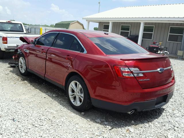 1FAHP2E82FG137536 - 2015 FORD TAURUS SEL RED photo 3