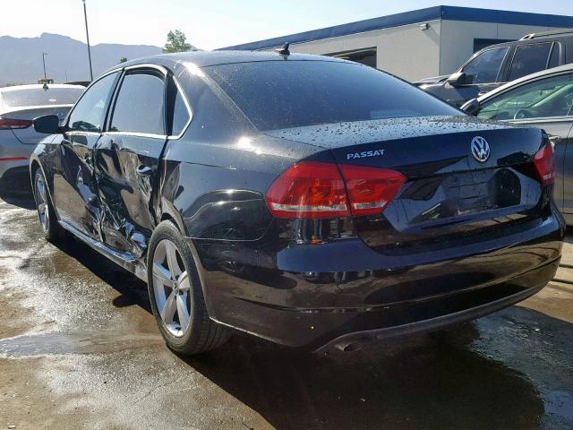 1VWAT7A36EC042804 - 2014 VOLKSWAGEN PASSAT S BLACK photo 3