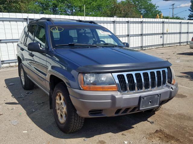 1J4GW48S21C660755 - 2001 JEEP GRAND CHER BLUE photo 1