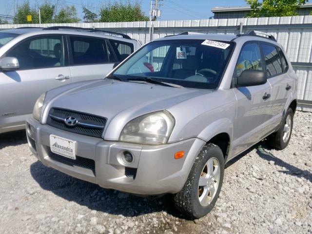 KM8JM12B45U092979 - 2005 HYUNDAI TUCSON GL SILVER photo 2