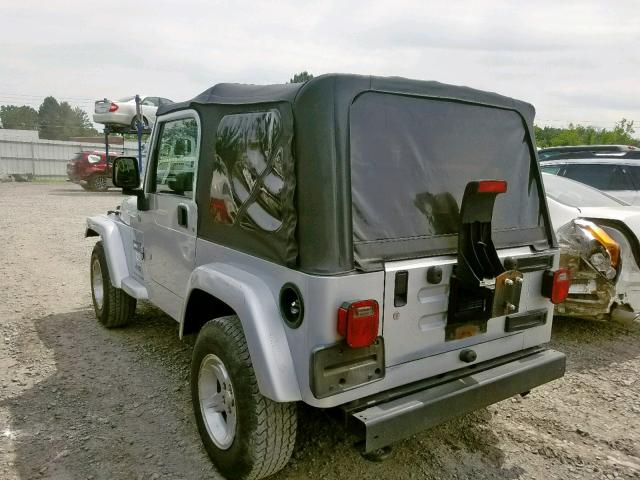 1J4FA39S05P367342 - 2005 JEEP WRANGLER X SILVER photo 3