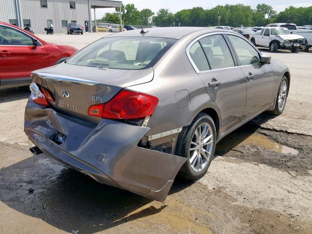 JN1CV6AR2CM676254 - 2012 INFINITI G37 GRAY photo 4