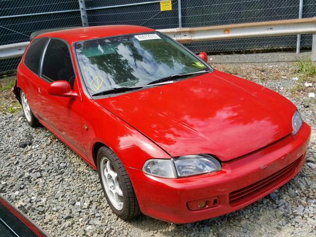 2HGEH2368RH523447 - 1994 HONDA CIVIC DX RED photo 1