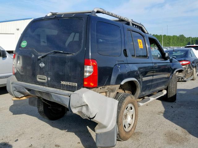 5N1ED28T61C535947 - 2001 NISSAN XTERRA XE BLACK photo 4