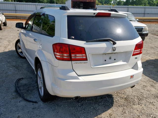 3D4GG67V09T208798 - 2009 DODGE JOURNEY R/ WHITE photo 3