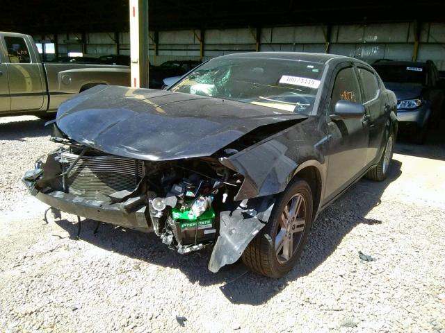 1B3BD1FB0BN502316 - 2011 DODGE AVENGER MA BLACK photo 2