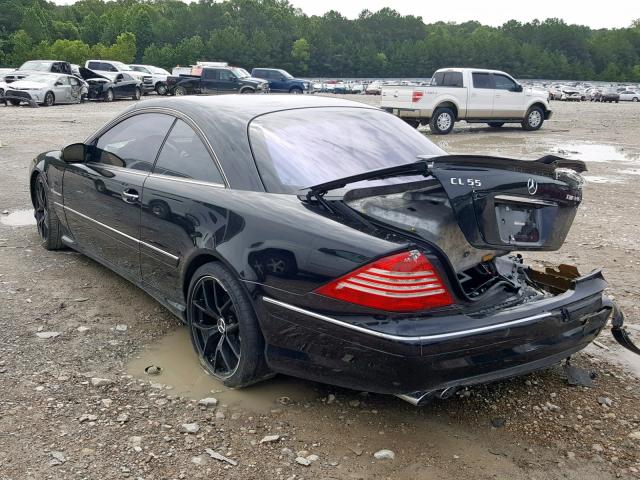 WDBPJ74J45A043649 - 2005 MERCEDES-BENZ CL 55 AMG BLACK photo 3