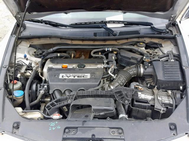 1HGCS12378A009967 - 2008 HONDA ACCORD LX- SILVER photo 7