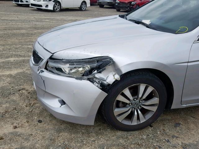 1HGCS12378A009967 - 2008 HONDA ACCORD LX- SILVER photo 9