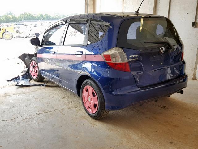 JHMGE8H32DC022887 - 2013 HONDA FIT BLUE photo 3