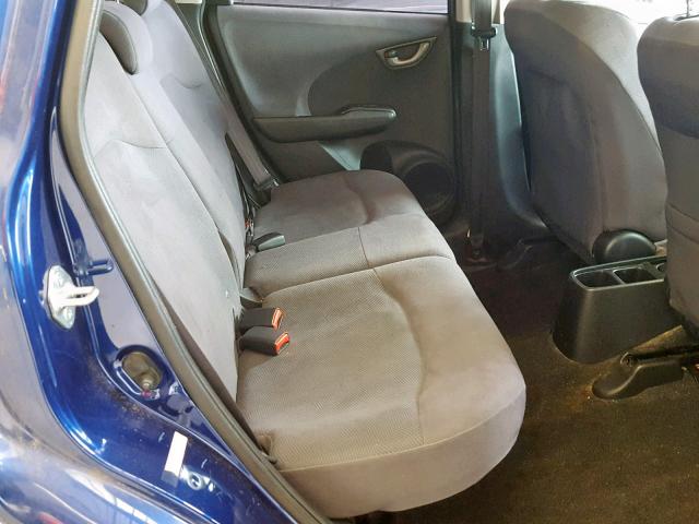 JHMGE8H32DC022887 - 2013 HONDA FIT BLUE photo 6