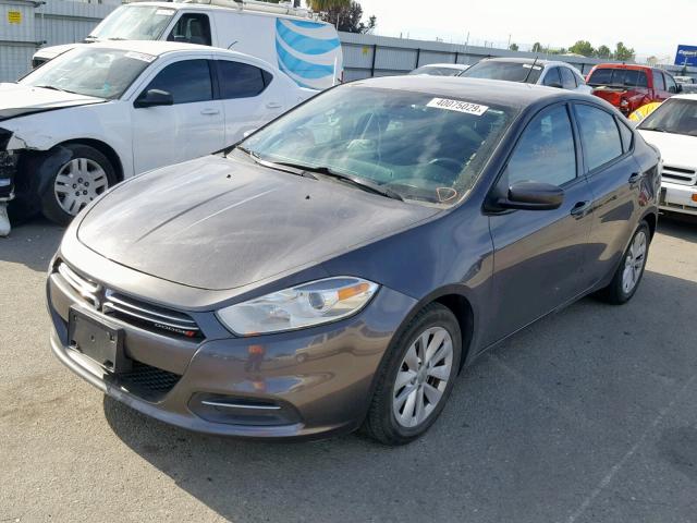 1C3CDFDH3GD694761 - 2016 DODGE DART SE AE CHARCOAL photo 2